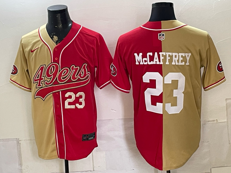 Men 2026 San Francisco 49ers #23 McCaffrey red Nike Limited NFL Jersey 0811043->san francisco 49ers->NFL Jersey